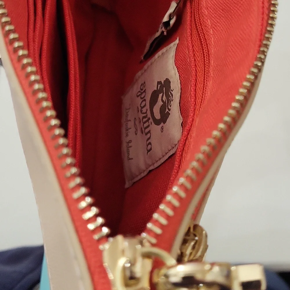 Spartina 449 Outer Banks Map Wristlet - Blue and Tan - Picture 5 of 7